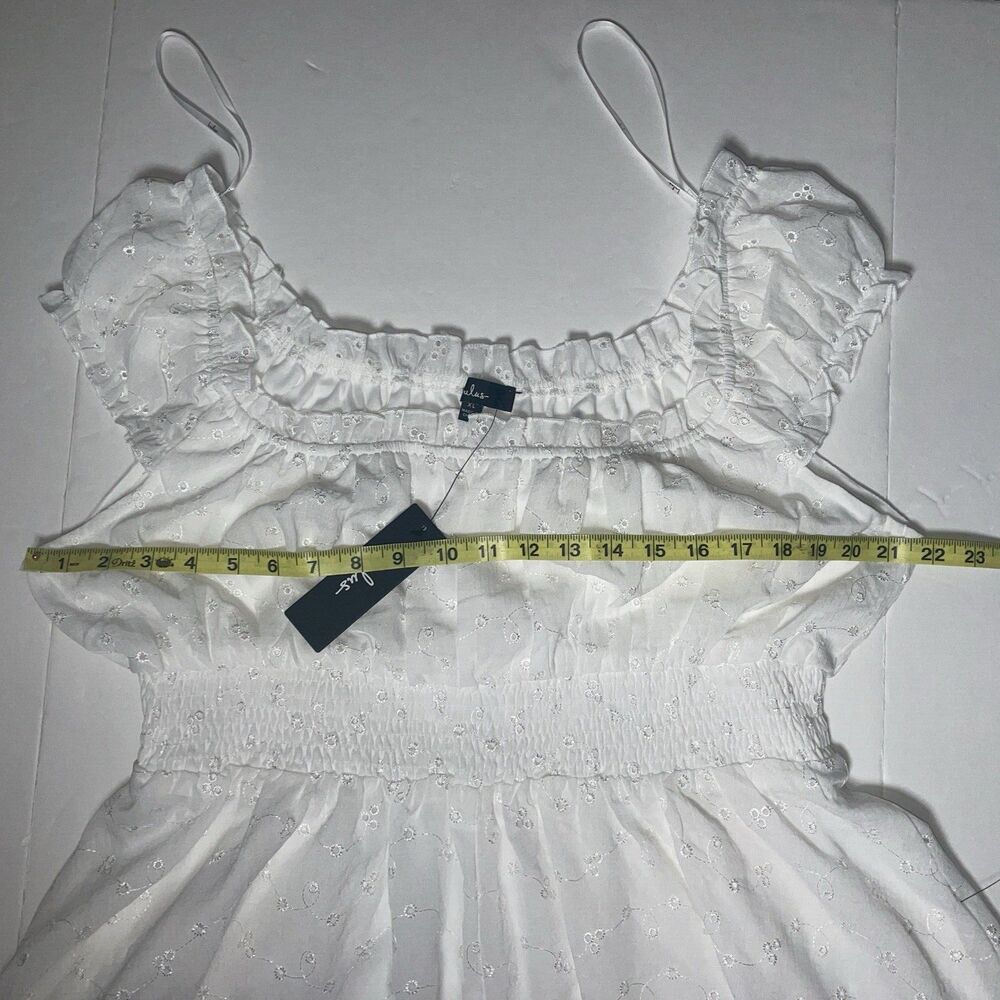 LULUS Romper Jumpsuit White Embroidered Eyelet Size XL NWT New - Picture 9 of 14